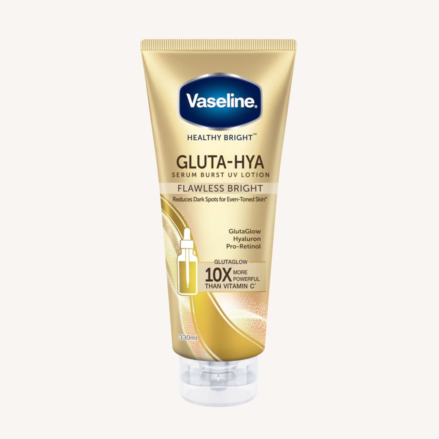 Vaseline® Gluta-Hya Serum Burst Lotion Flawless Bright - 330ml