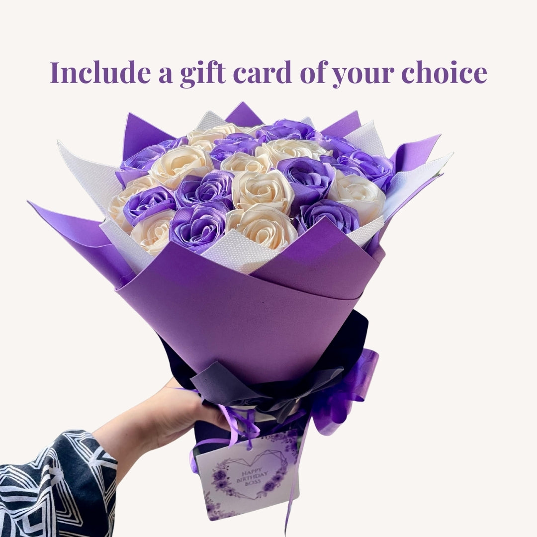 Ribbon Flower Bouquet- 27 Flowers